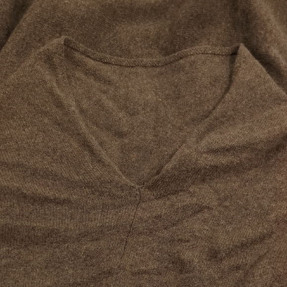 Quince Chocolate Brown Women's Mongolian Cashmere Poncho - Picture 5 of 7